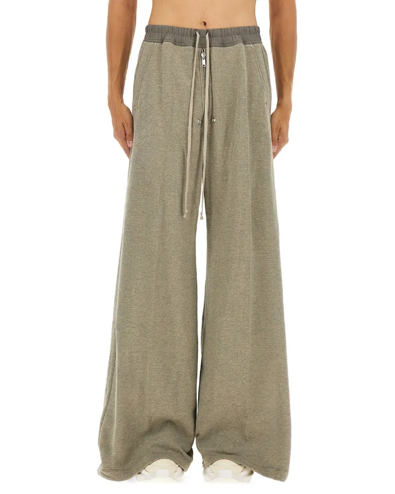 DRKSHDW by Rick Owens Cotton-Polyester Trousers — Gray Gray