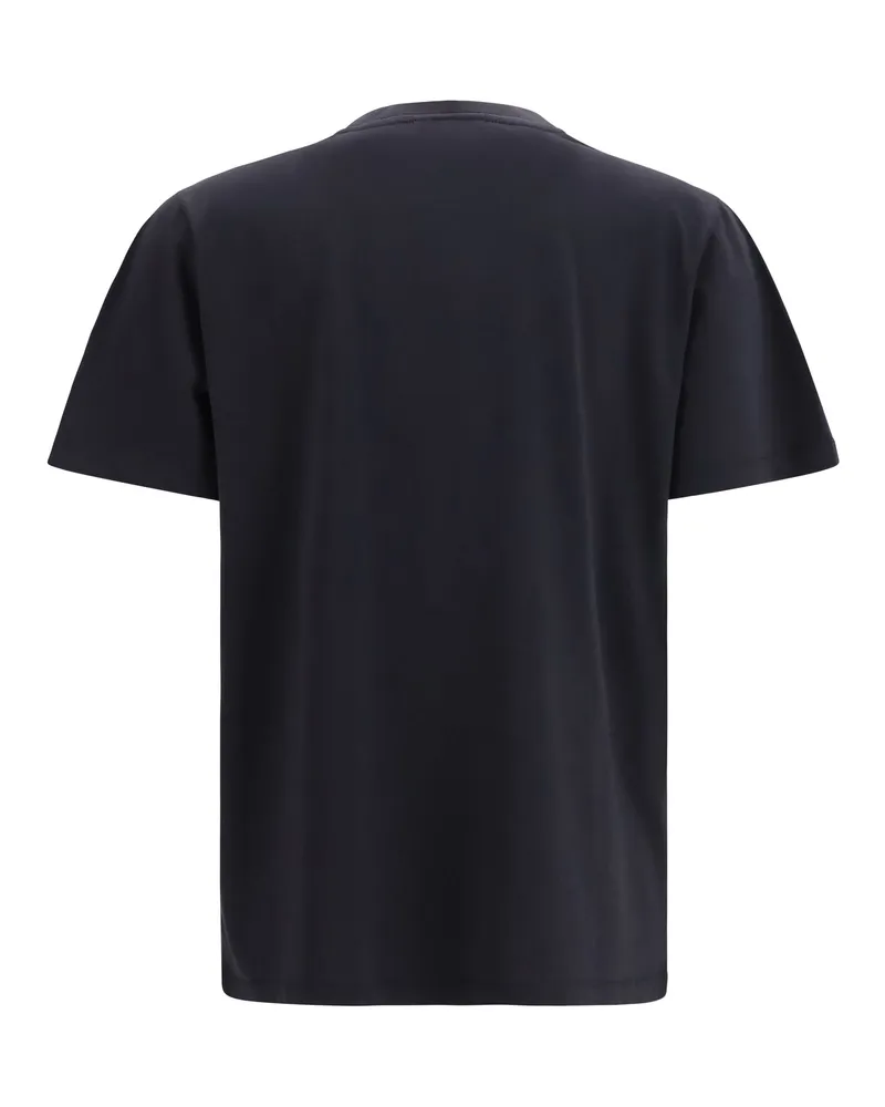 Ganni Women's Strawberry Cotton T-Shirt Phantom T-Shirts And Polos Black