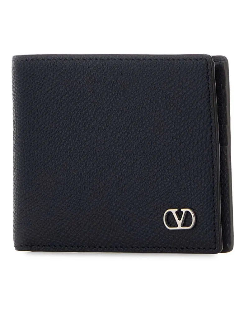 Valentino Garavani 8y2p0ap3uag M30 Marine Calf Leather - Bos Taurus Portafogli Wallet Navy