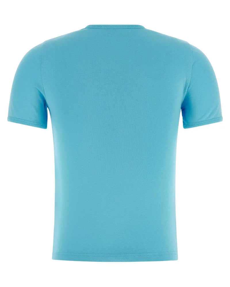 Courrèges Signature Logo Patch T-shirt — Turquoise Turquoise