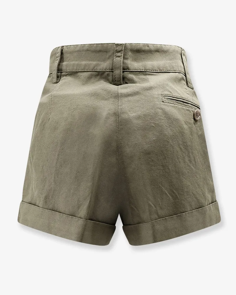 ASPESI Women's Shorts Cotton-Linen Green Green