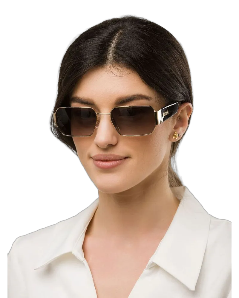 Just Cavalli Unisex Sunglasses Shiny Rose Gold Stainless Steel Rose