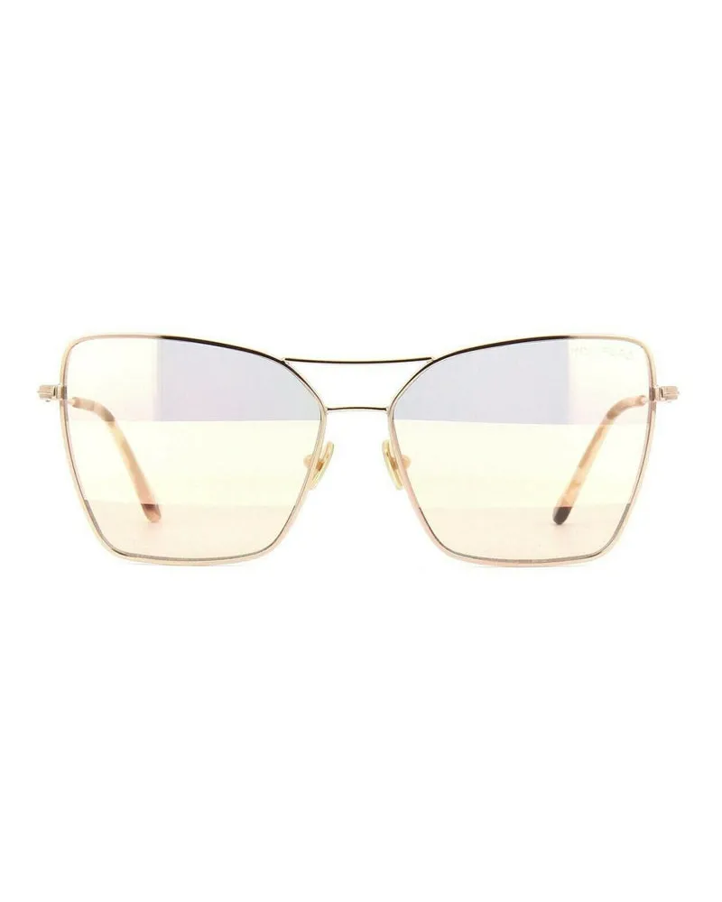 Tom Ford FT073828Z Cat Eye Sunglasses — Rose gold Rose