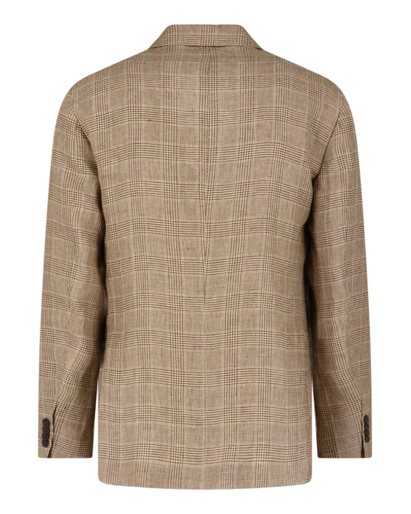 Boglioli Men's Jackets Multicolour Linen Beige