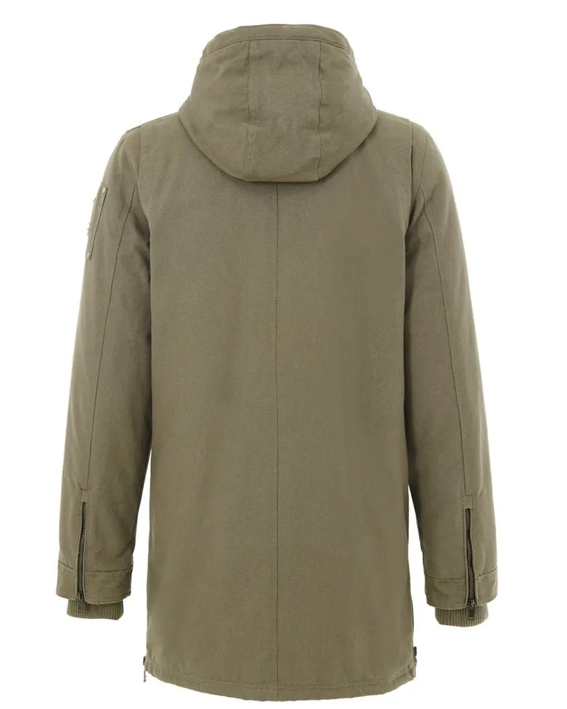 Moose Knuckles Men's Green Cotton Parka Clothing Green