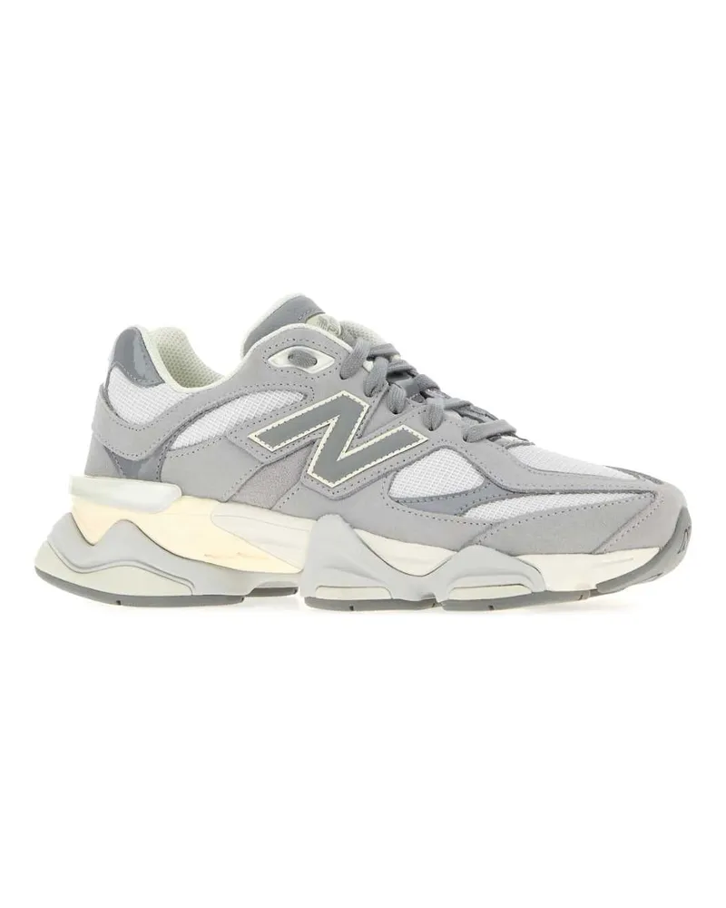 New Balance Mesh and Suede Sneakers — Gray Gray