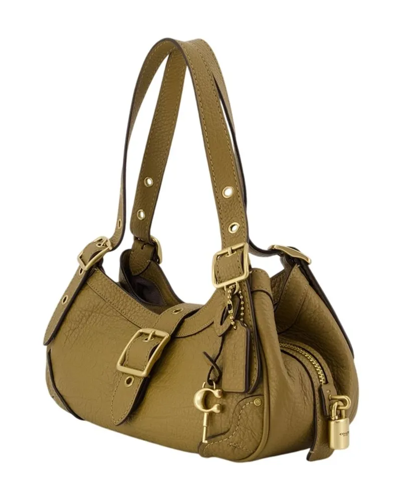 Coach Drifter Leather Shoulder Bag — Green Green