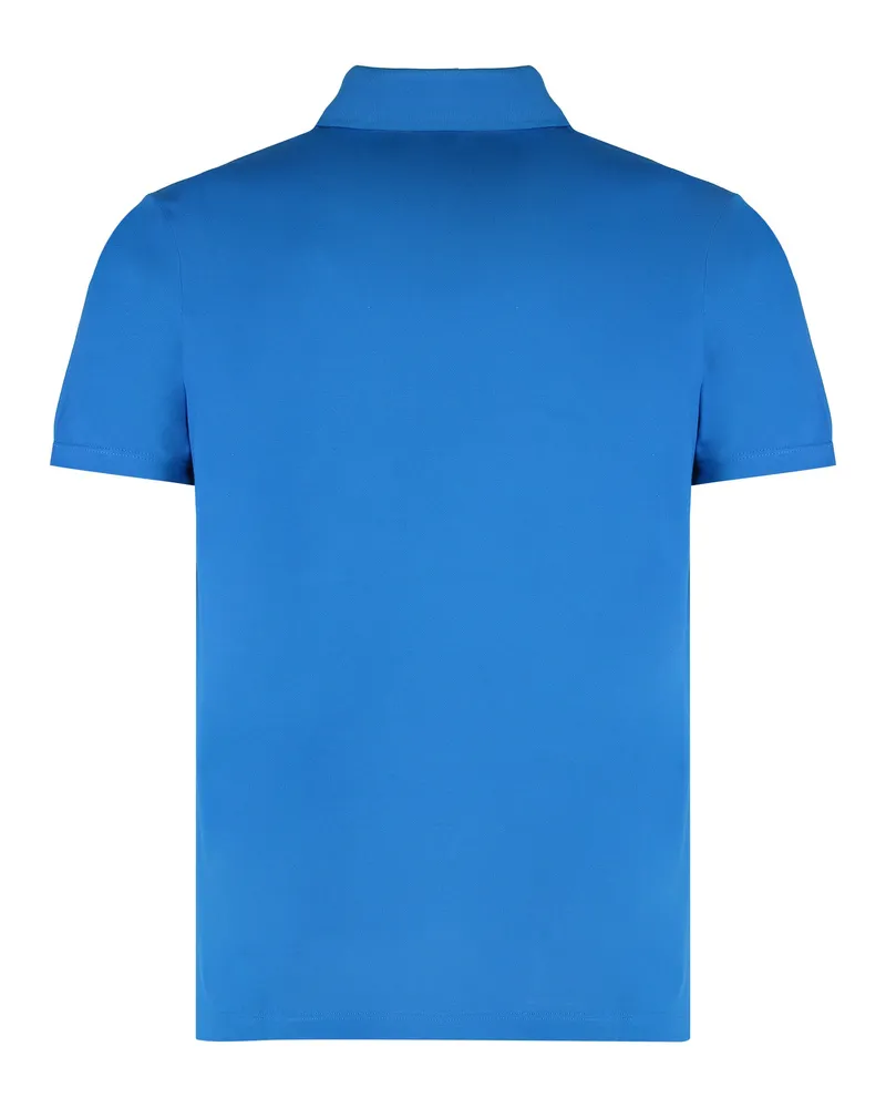Paul & Shark Men Blue Cotton Piqué Polo Shirts T-shirts And Polos Blue