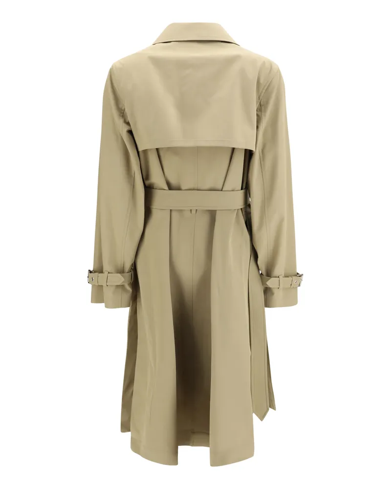 Fendi Women's Trench Coat Corda Cotton Beige