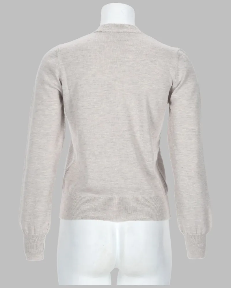 A.P.C. Virgin Wool Cardigan — Gray Gray