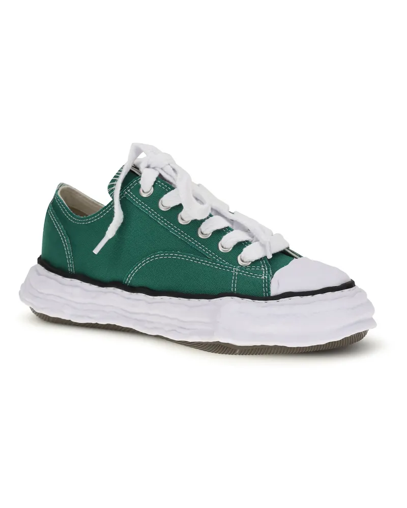MIHARAYASUHIRO Unisex Sneakers Peterson 23 Green Canvas Upper: Cotton Trainers Green