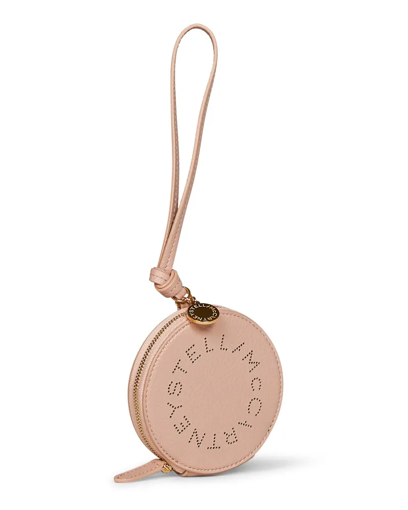Stella McCartney Women's Coin Purse Keyring Pink Polyamide Handbags Hand Bags Pink