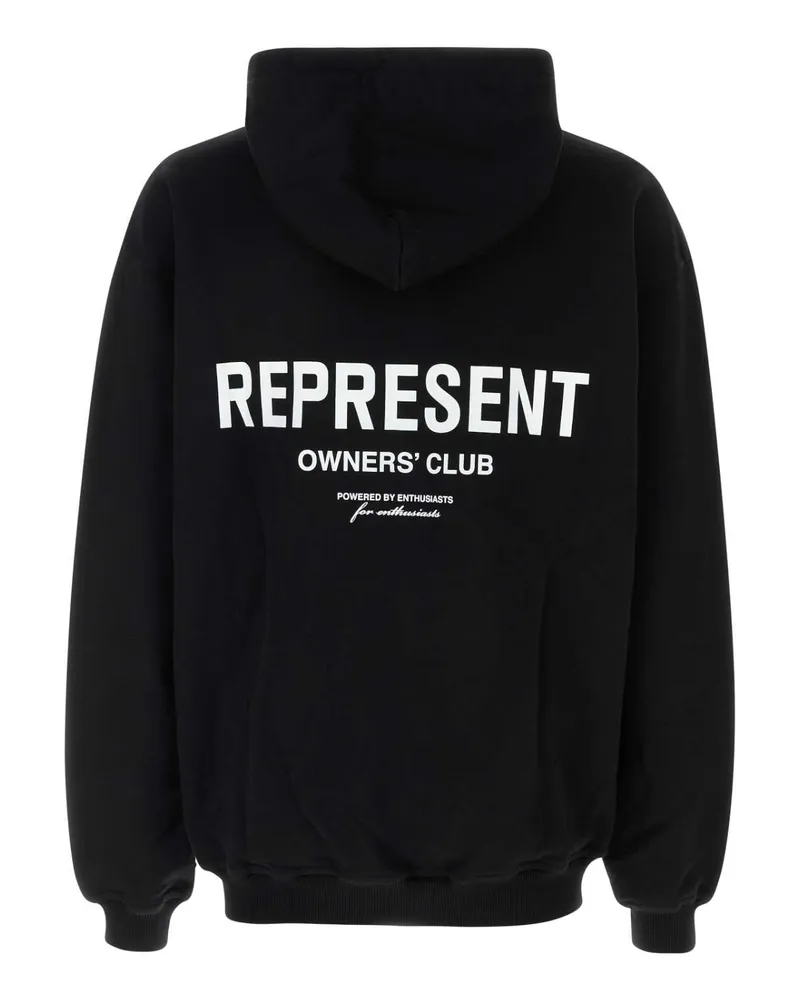 REPRESENT Men's Owners Sweatshirt Black Cotton Sweater Black