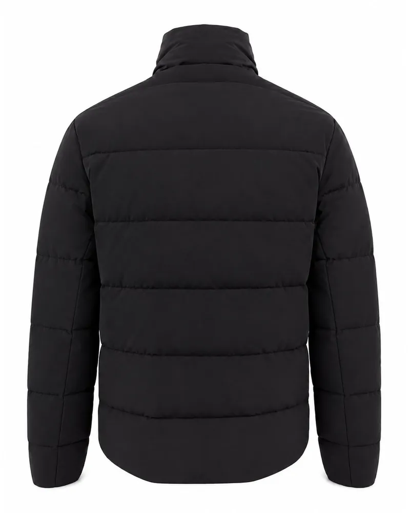 Emporio Armani Water-Repellent Quilted Down Jacket — Black Black