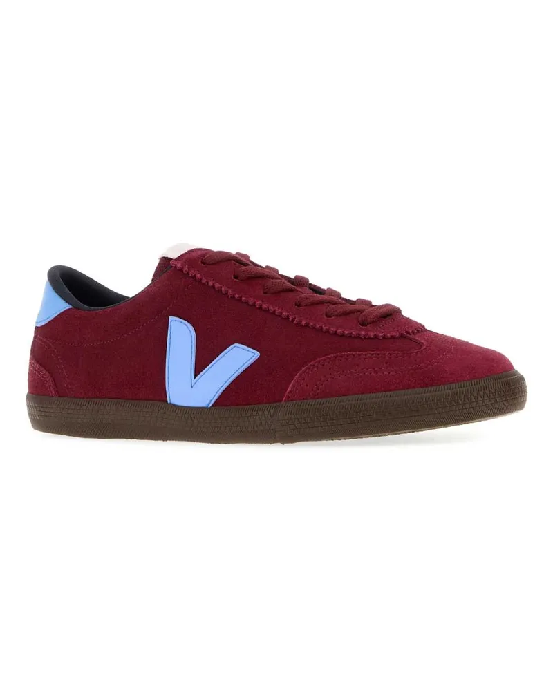 VEJA Women's Tiziano Red Suede Volley Sneakers Eagleswaneagle Red