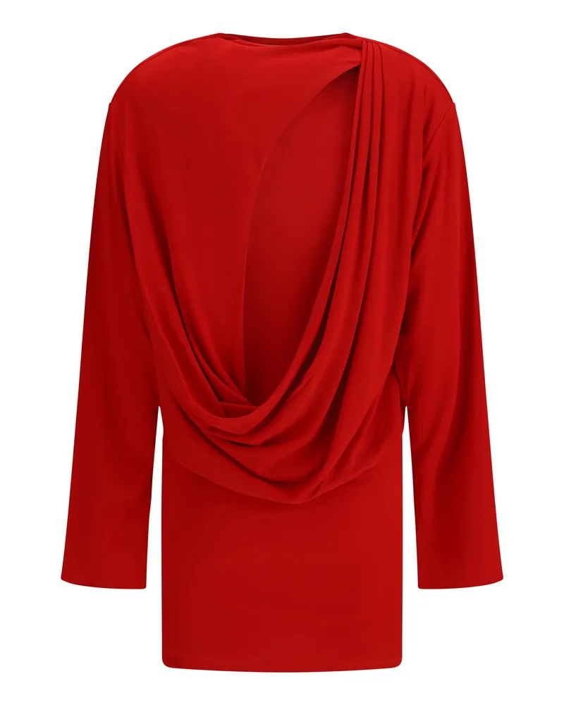 Jacquemus Women's La Robe Mistral Dress Red Viscose; Polyamide Red