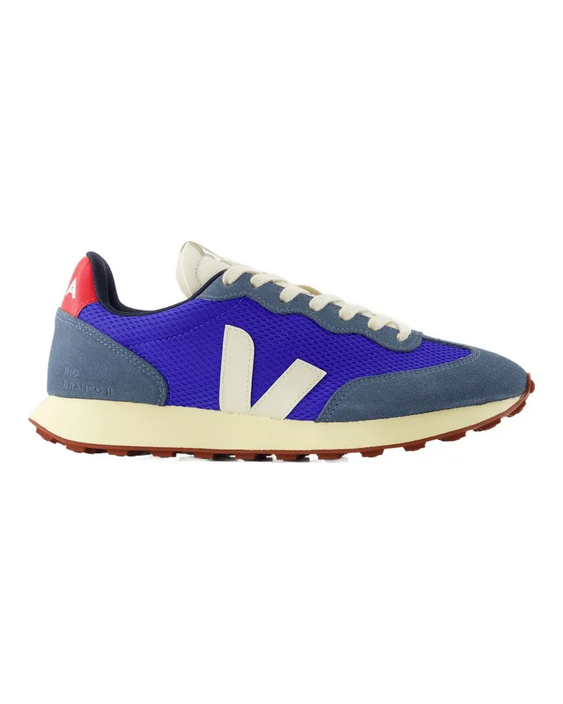 VEJA Men's Rio Branco Ii Sneakers -  Nylon Blue Shoes Multicolor