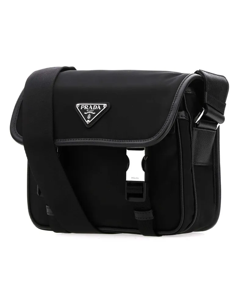 Prada Men's Black Re-Nylon Crossbody Bag F0002 Poliammidericiclata-Vitello Borse A Mano Black