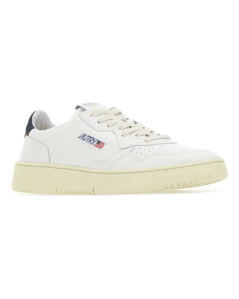 AUTRY Men's White Leather Medalist Sneakers Ll12 White