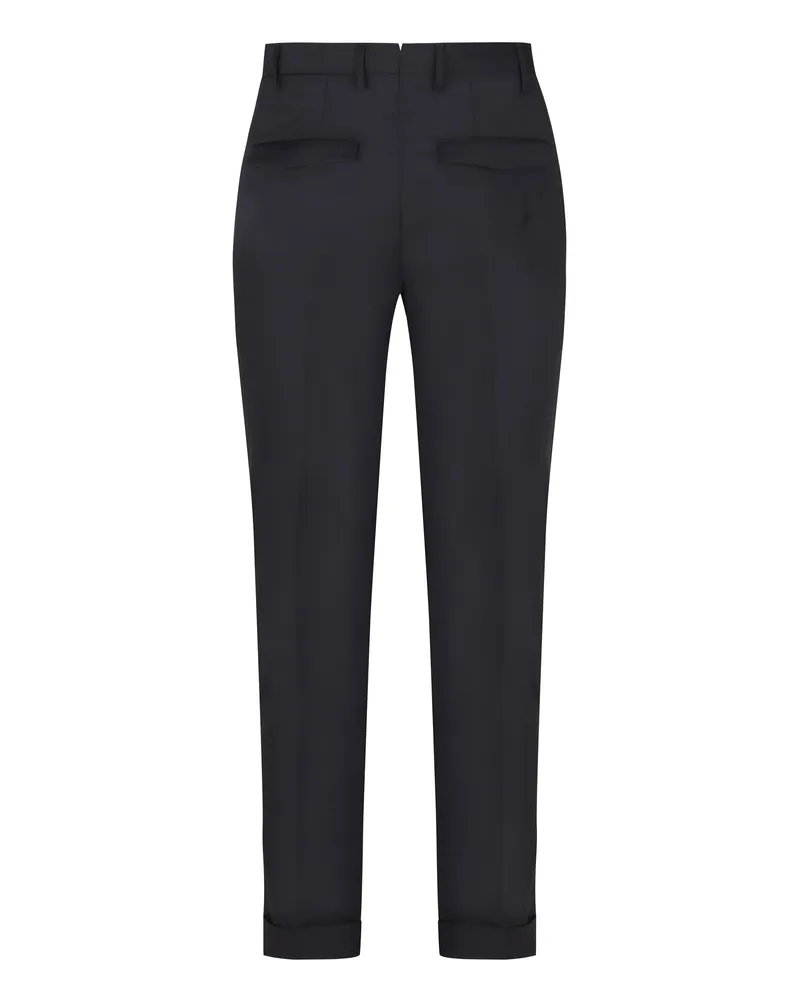 PT TORINO Men's Wool Blend Trousers Blue Chinos Blue