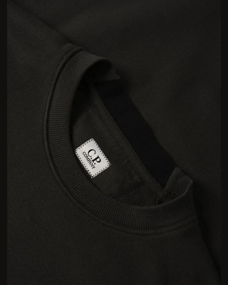 C.P. Company Lens-Pocket Sweatshirt — Charcoal Charcoal