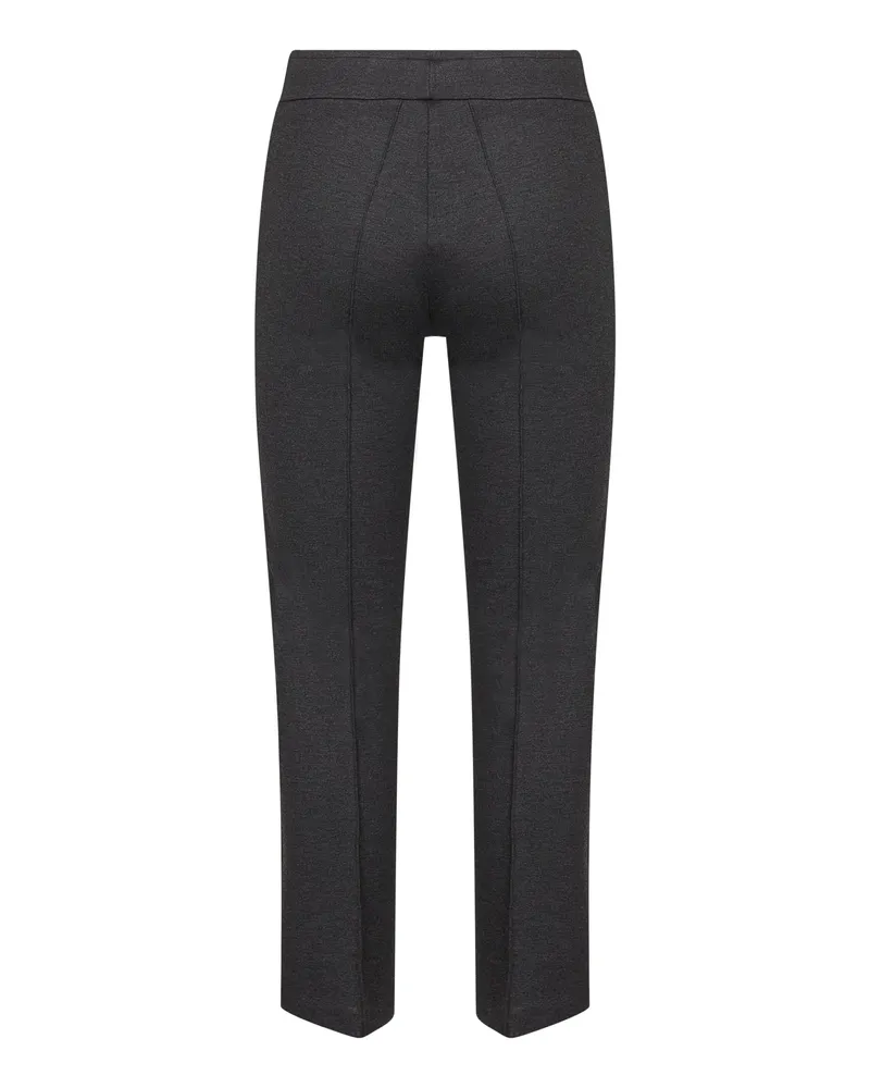 Blanca Women's Anthracite Stretch Jersey Trumpet Trousers Viscose Gray