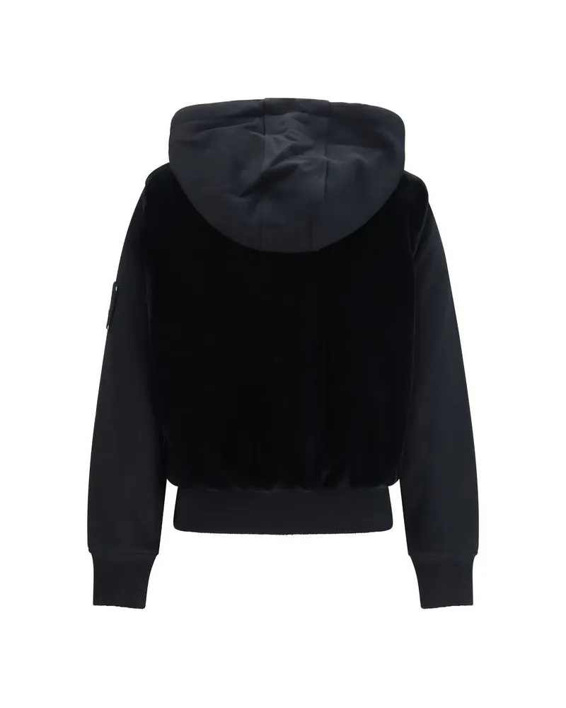 Moose Knuckles Women's Black Cotton Sweatshirt Clothing Black