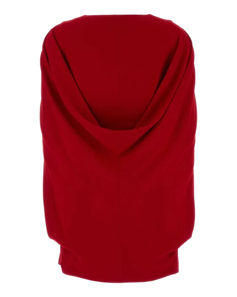 Alberta Ferretti Women's Red Stretch Crepe Mini Dress Rosso Abiti Red