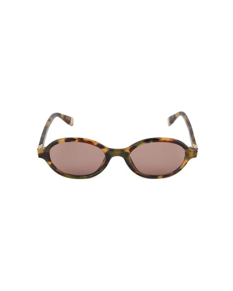 Furla Women's Sunglasses Burgundy-Glossy Havana Plastic Brown
