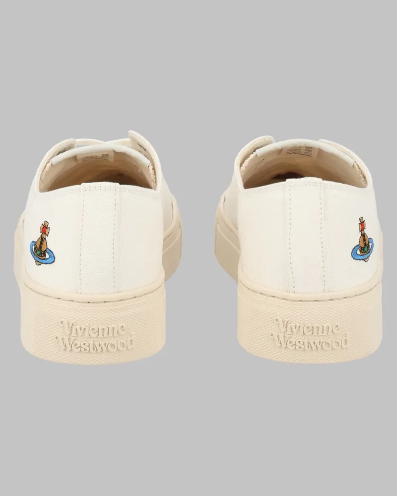 Vivienne Westwood Cotton Plimsoll Low-Top Sneaker — White White