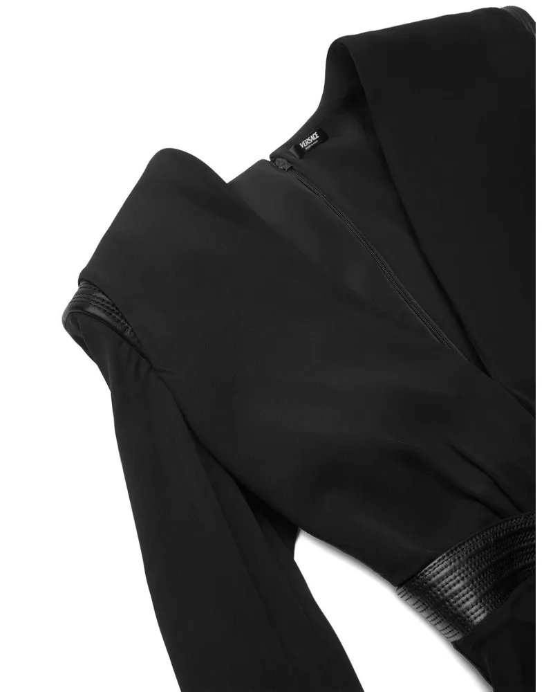 Versace Women's Bodysuit Black Viscose Tops Top Black