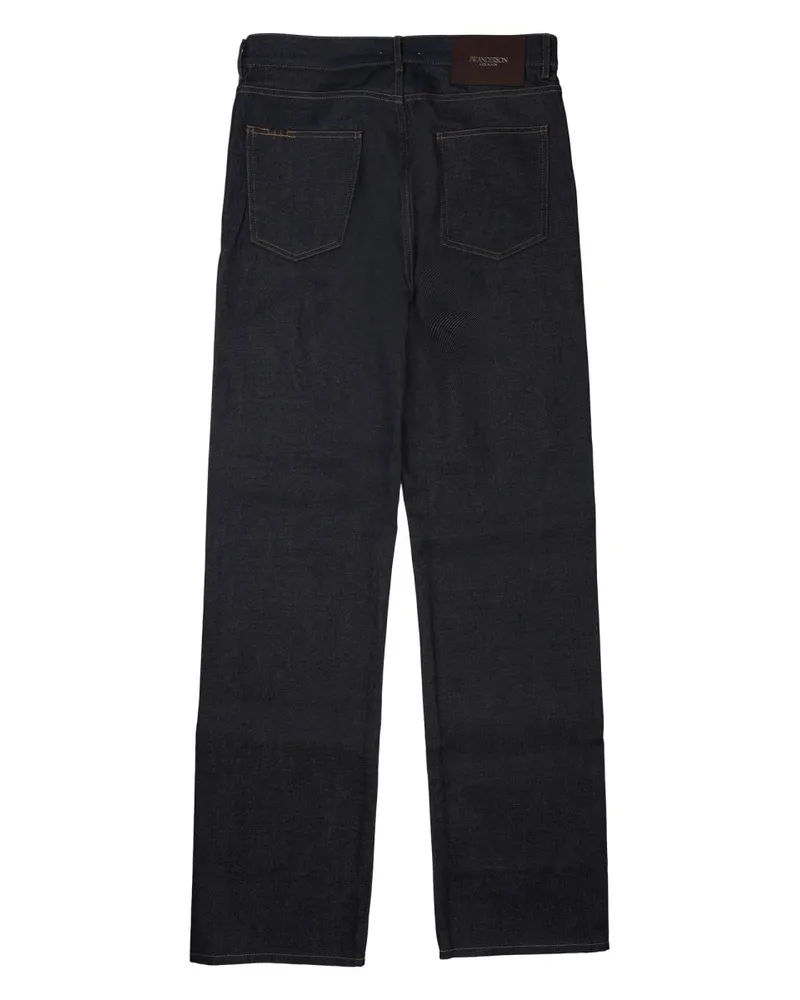 J.W.Anderson Straight Leg Cotton Jeans — Blue Blue