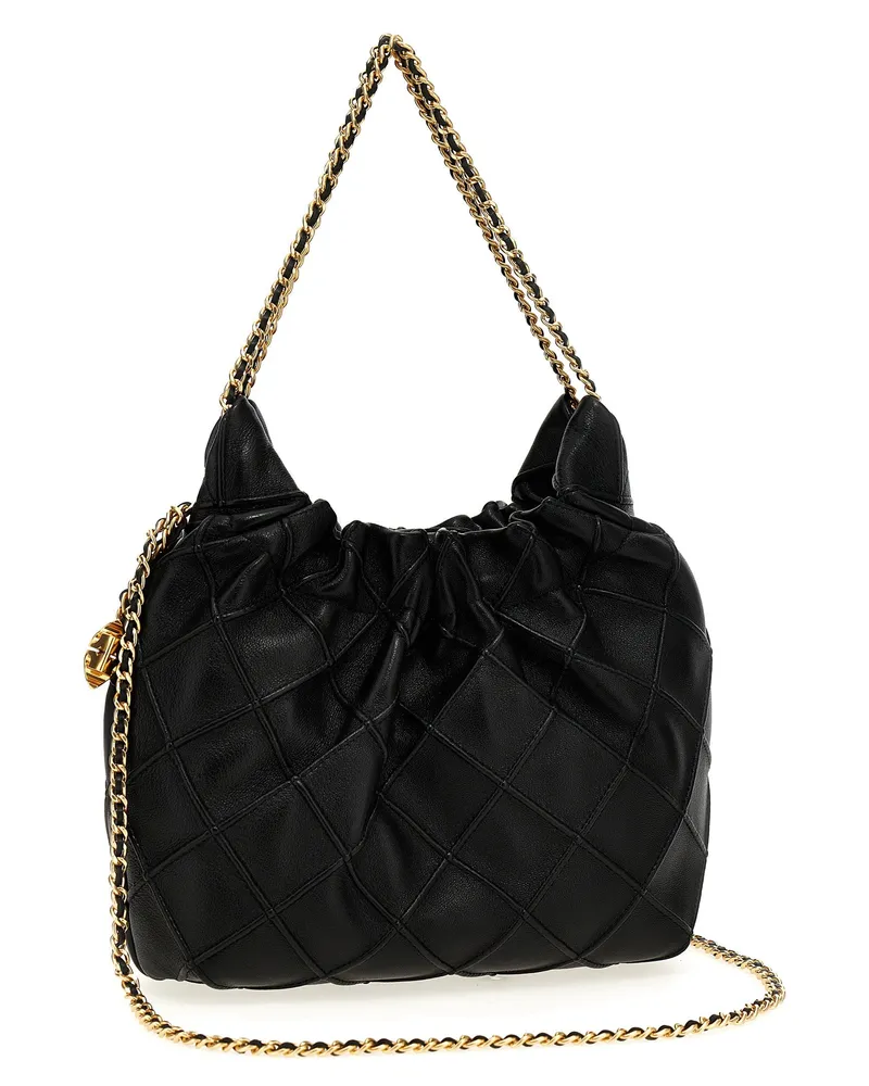 Tory Burch Fleming Shoulder Bag — Black Black