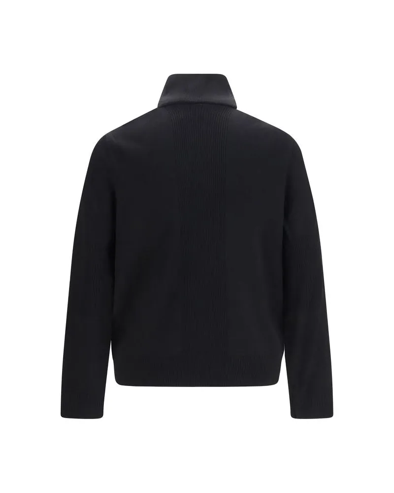 Moose Knuckles Men's Black Viscose Full-Length Jacket Clothing Black