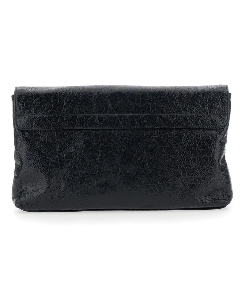 Balenciaga Women's Clutch Le City Black Leather Bags Black