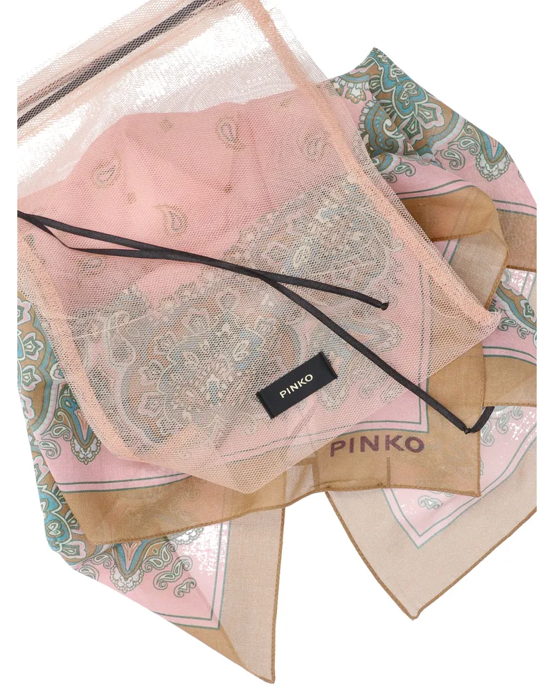 Pinko Women's Scarfs Pink Cotton Pink