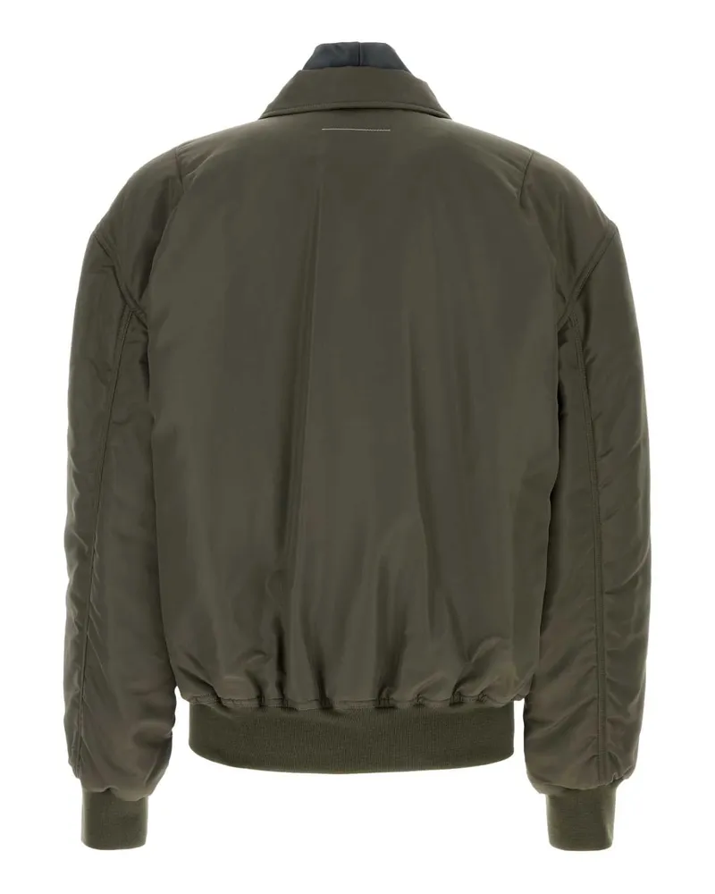 Maison Margiela Nylon Bomber Jacket — Green Green