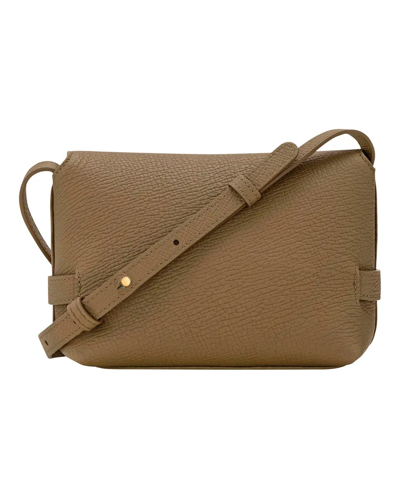 Longchamp Women's Crossbody Bag Triomphe Green Leather Calf Shoulder Green