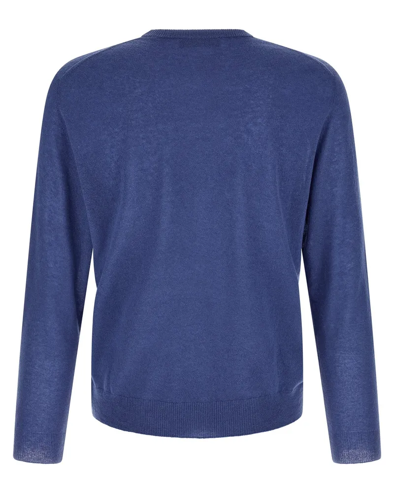 Zanone Giro Sweater — Blue Blue