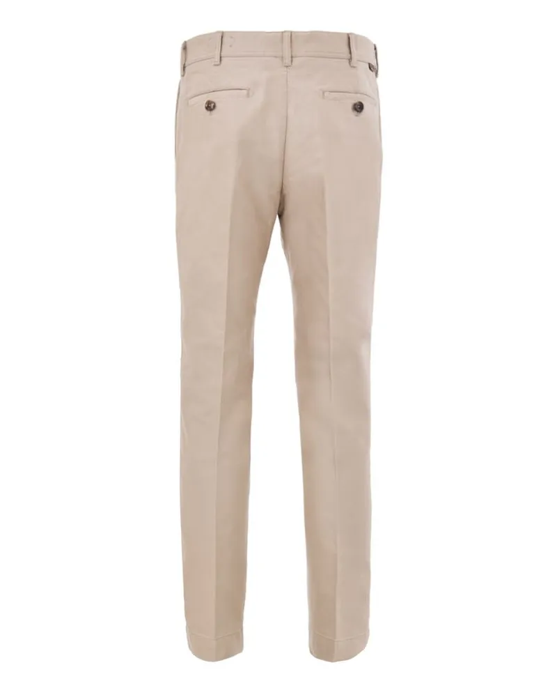 Tom Ford Men's Beige Cotton Chino Pants Beige