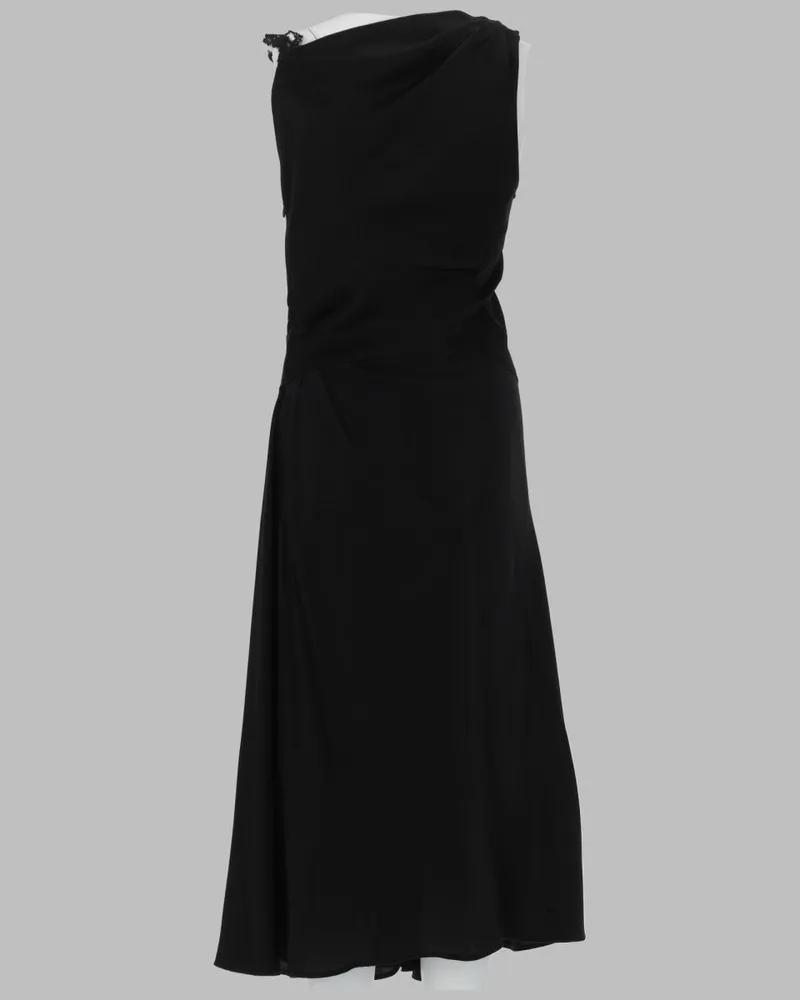 Victoria Beckham Lace Insert Dress — Black Black