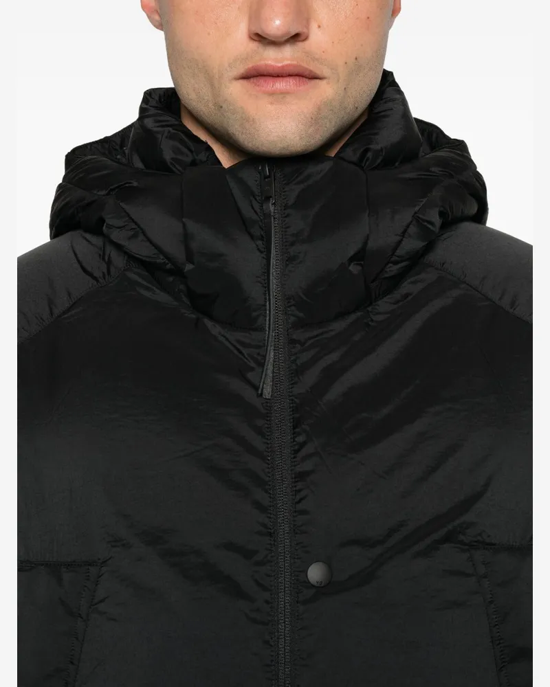 Y-3 Quilted Puffer Down Jacket — Black Black