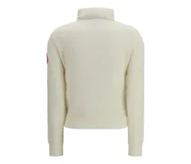 Wool-Blend Quilted Down Jacket — Beige