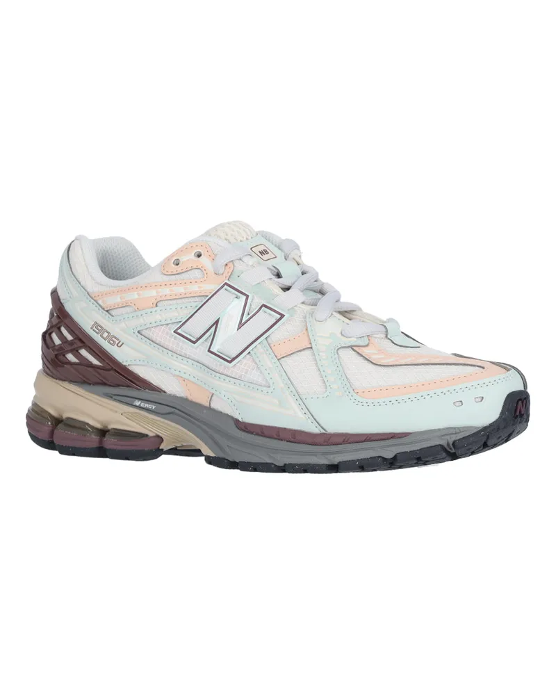 New Balance Unisex Sneakers White Pelle Multicolor