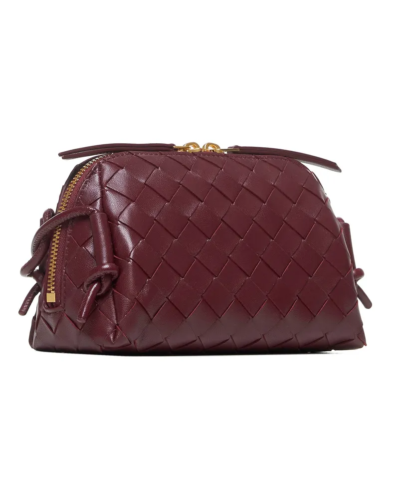 Bottega Veneta Women's Concert Bag Intrecciato Bordeaux Lambskin Burgundy