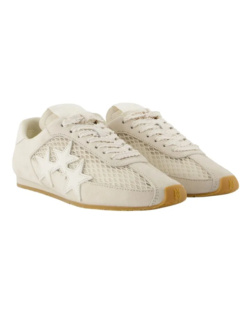 Amiri Women's Pacific Sneakers -  Leather Beige Lambskin Shoes Beige