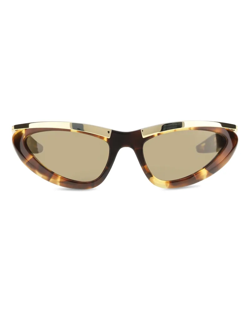 Bottega Veneta Women's Sunglasses Prisma Cat-Eye Havana-Gold Havana-Gold-Brown Acetate Havana/gold/brown Brown