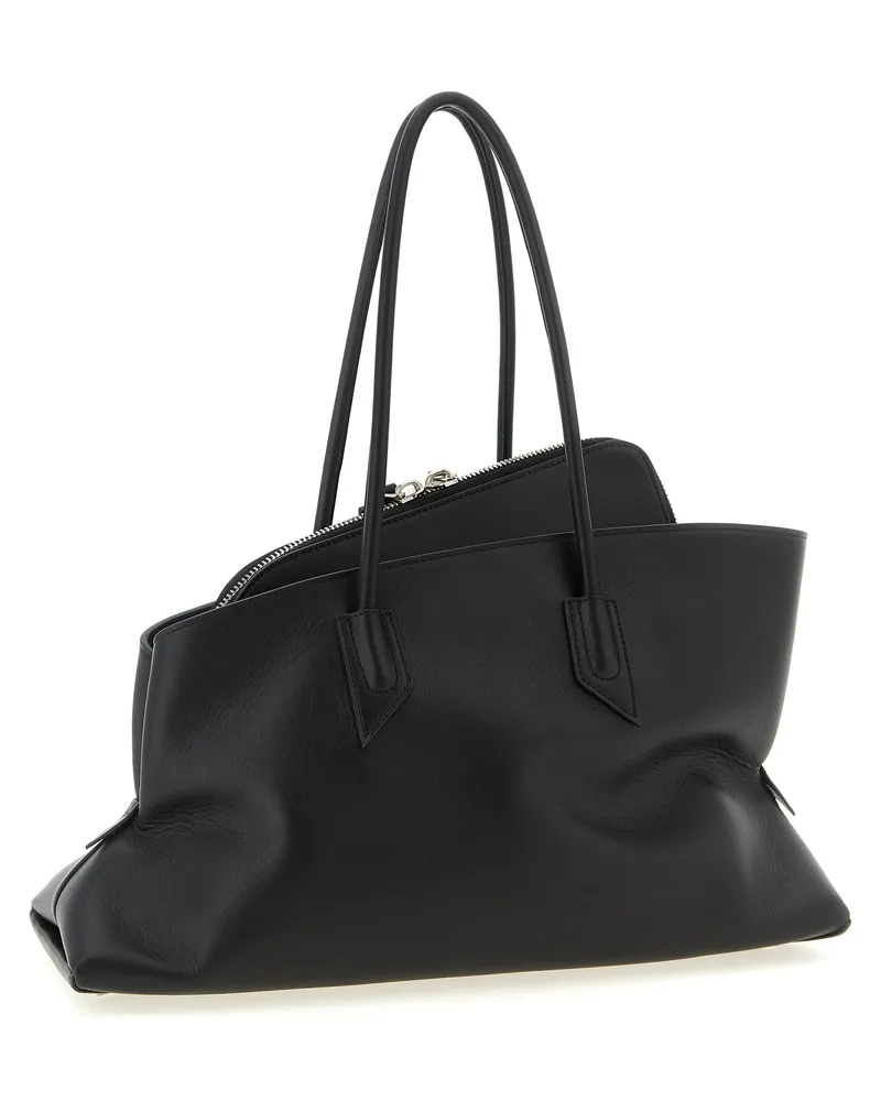 ATTICO Women's Black Calfskin Shoulder Bag Black