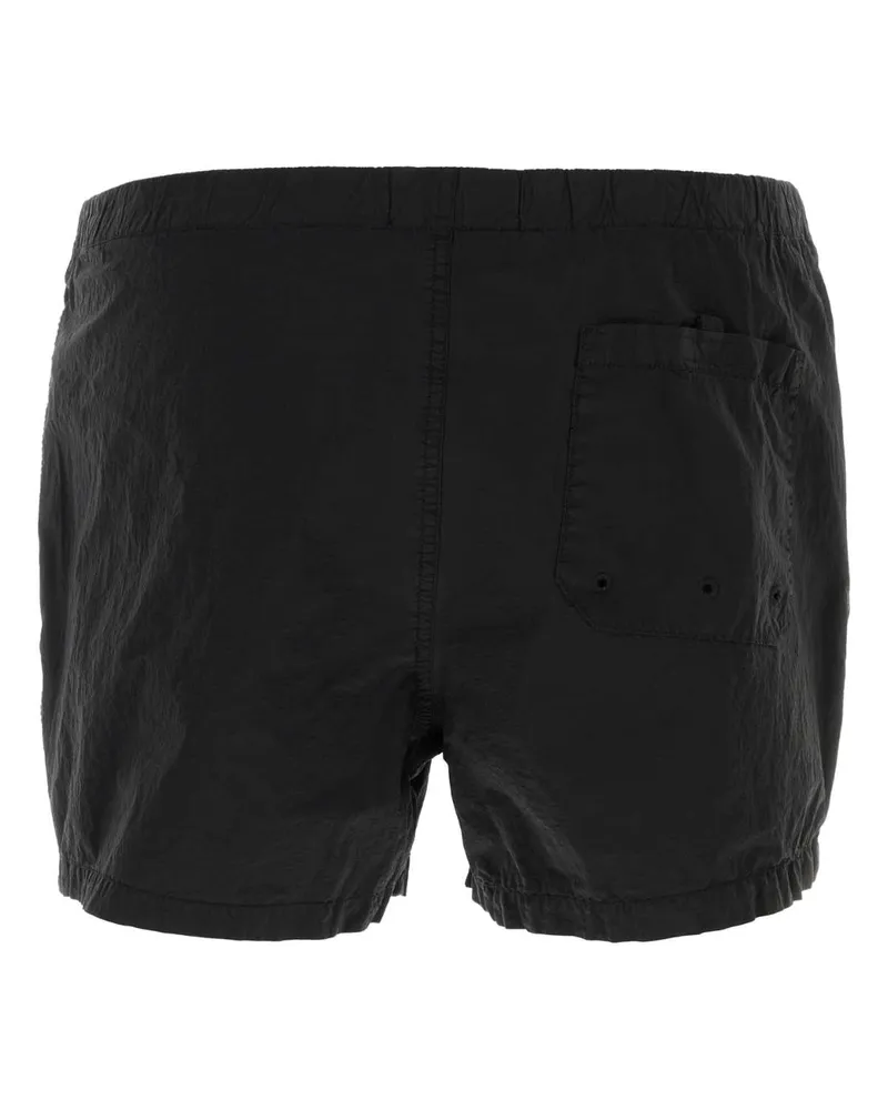 Stone Island Nylon Shorts — Black Black