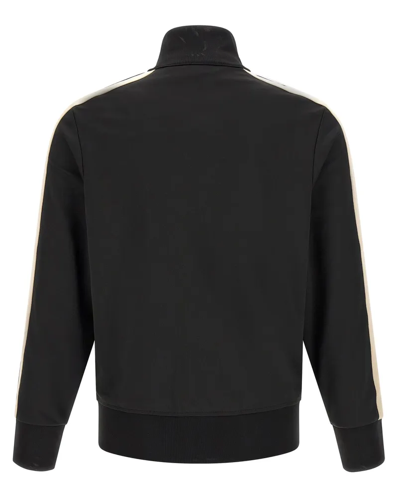 Palm Angels Logo-Embroidered Track Sweatshirt — Black Black